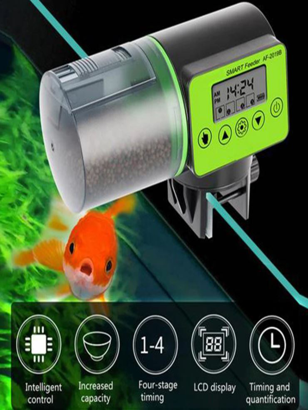 automatic fish feeder when you are travelling and not at home